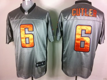 chicago bears 6 jay cutler gray shadow jerseys