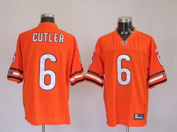 chicago bears 6 jay cutler orange jerseys