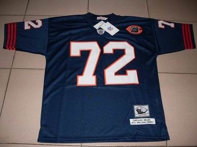 chicago bears 72 william perry throwback blue jerseys