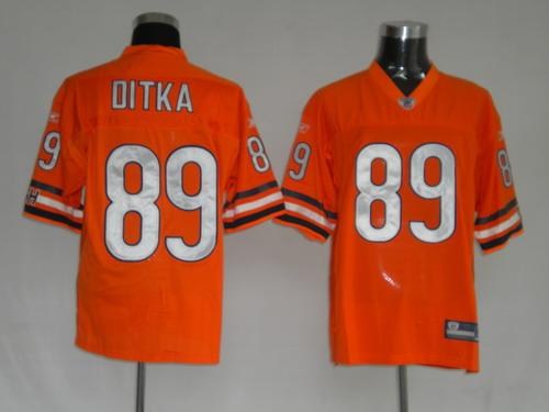 chicago bears 89 mike ditka orange jerseys