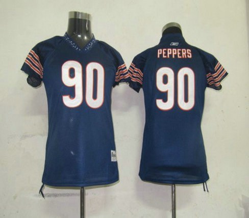 chicago bears 90 peppers women field flirt fashion jersey