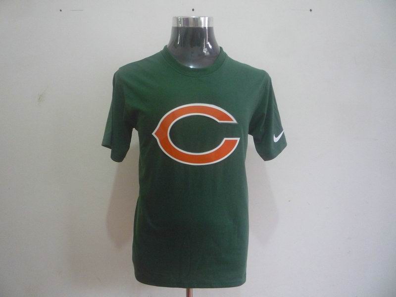 chicago bears sideline legend authentic logo t-shirt green2