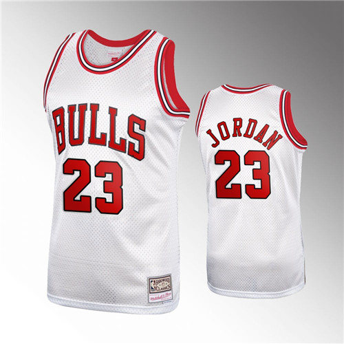 Chicago Bulls Michael Jordan Hardwood Classics Platinum stitched Jersey #23