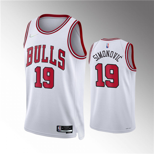 Chicago Bulls Marko Simonovic Association Edition White stitched Jersey #19