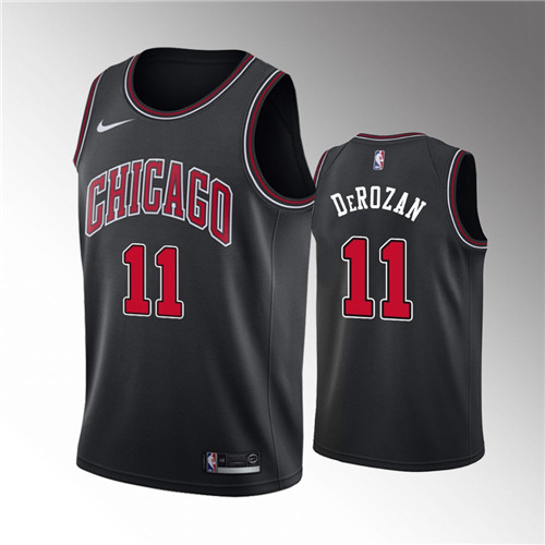 Chicago Bulls DeMar DeRozan Statement Edition Black 2021 Trade stitched Jersey #11