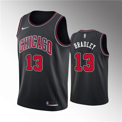 Chicago Bulls Tony Bradley 2021 Statement Edition Black stitched Jersey #13