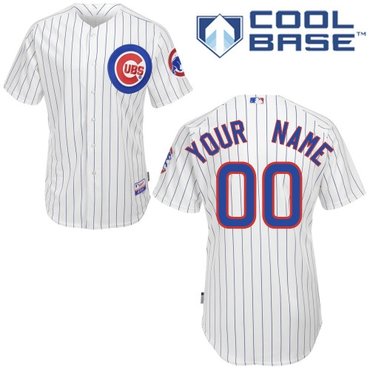 chicago cubs personalized custom white jersey