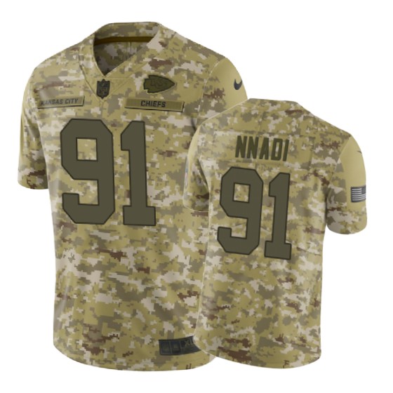 chiefs 91 derrick nnadi 2018 salute to service jersey