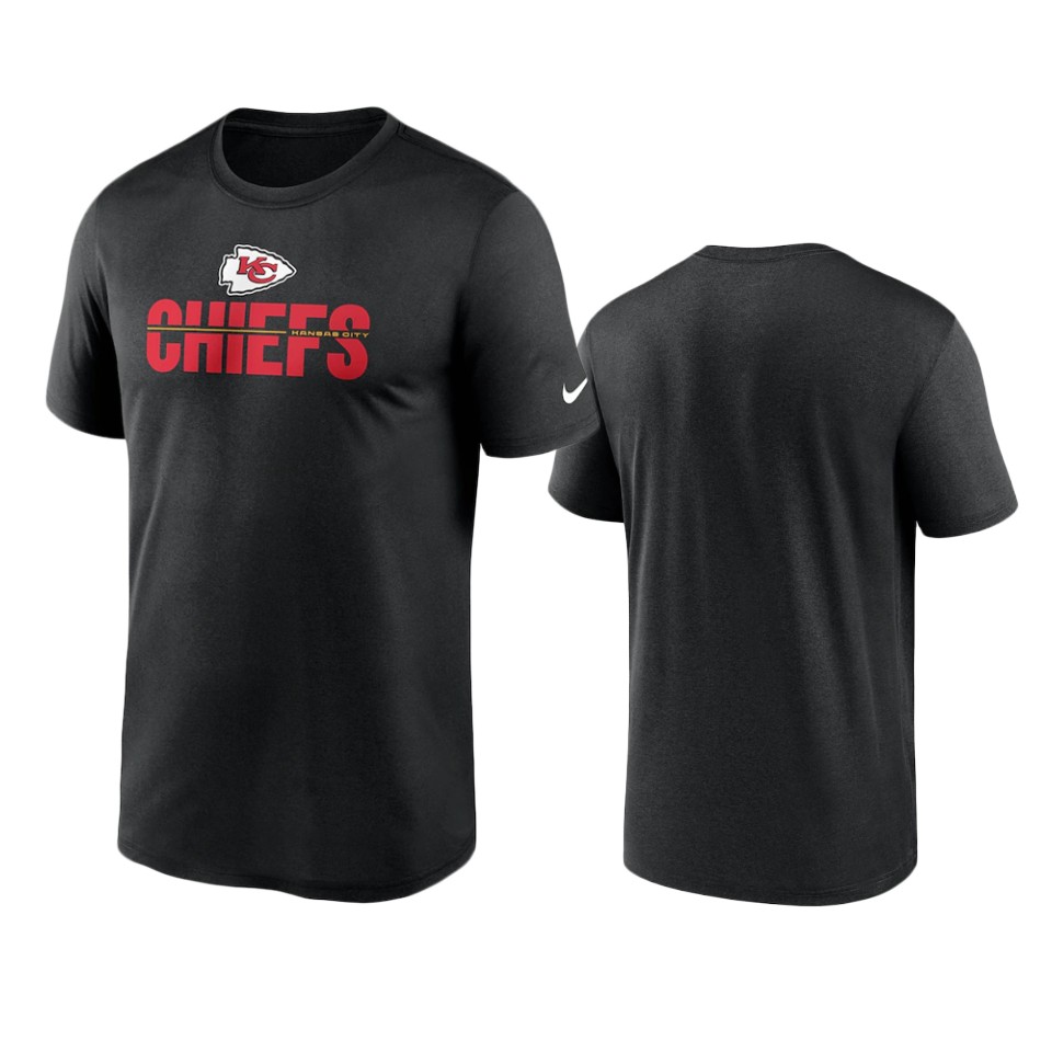chiefs black legend microtype performance t shirt