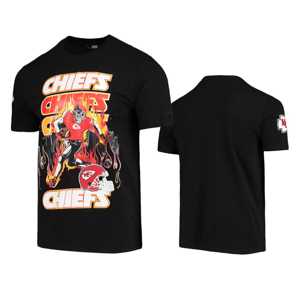 chiefs black skeleton pro standard t shirt