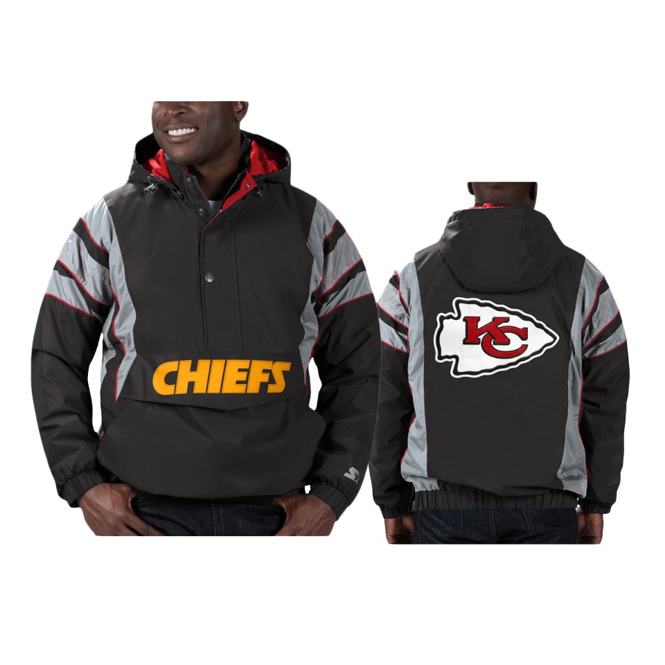 chiefs black thursday night gridiron reflective stripe jacket