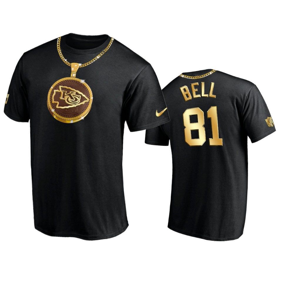 chiefs blake bell black swag chain t shirt