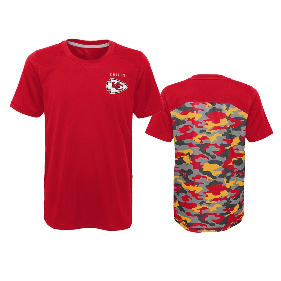 chiefs camo red extra yardage t shirt