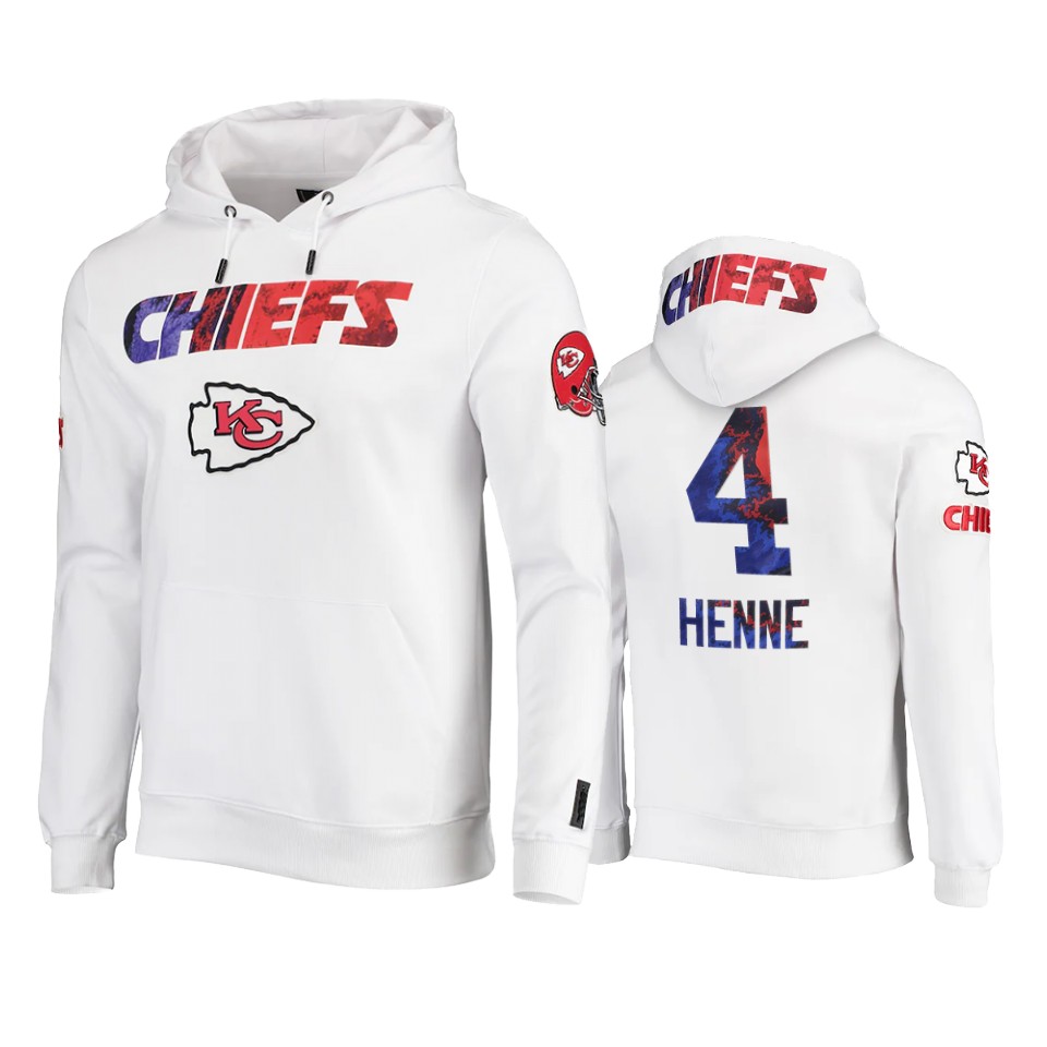 chiefs chad henne white americana hoodie