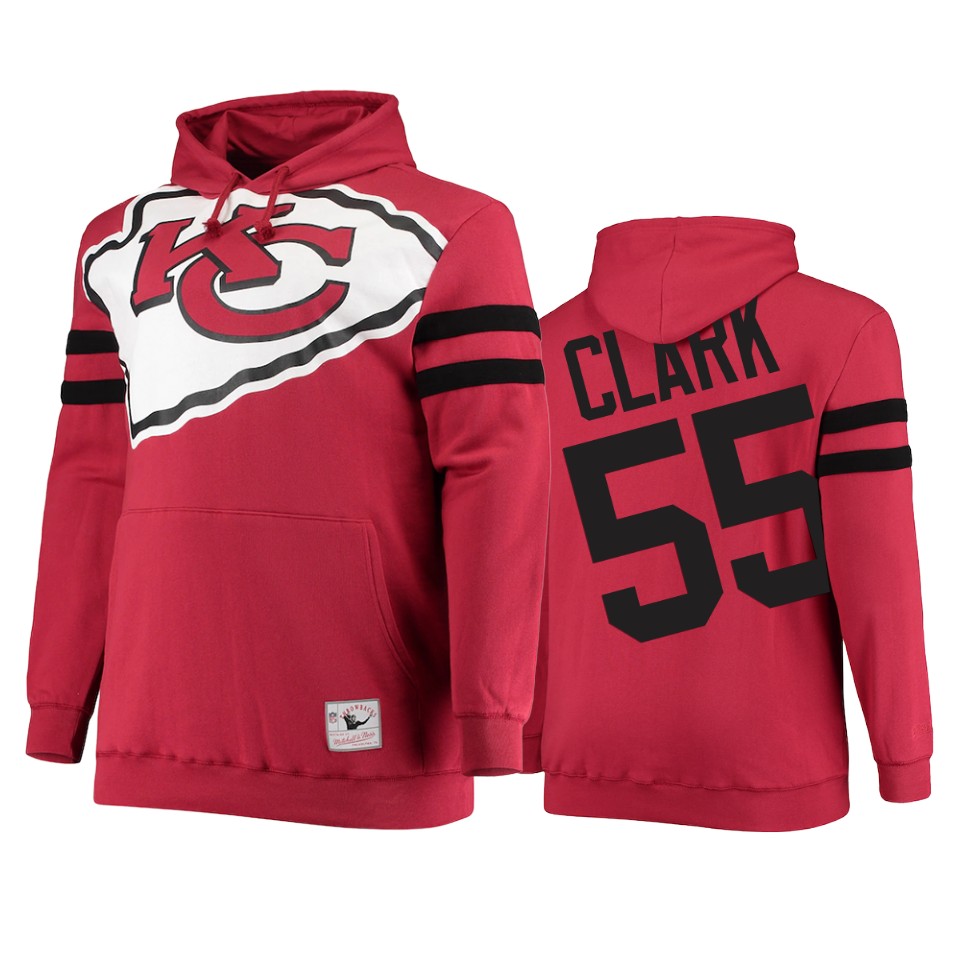 chiefs frank clark red big face hoodie