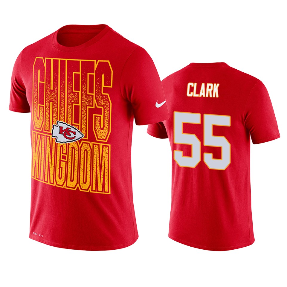 chiefs frank clark red local verbiage performance t shirt