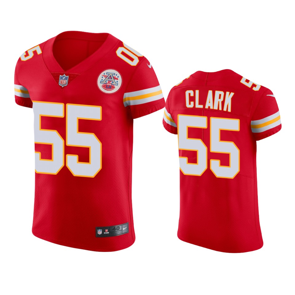 chiefs frank clark red vapor elite jersey