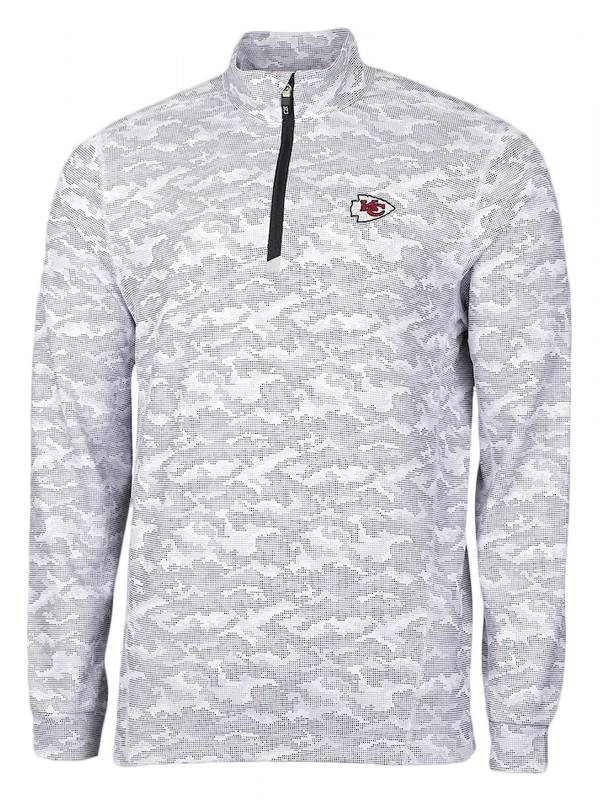 chiefs gray traverse camo print drytec jacket