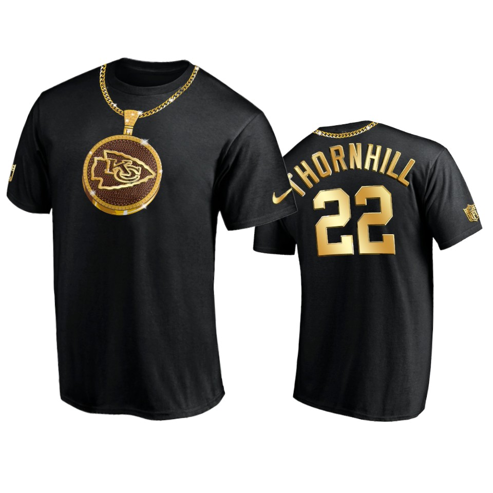 chiefs juan thornhill black swag chain t shirt