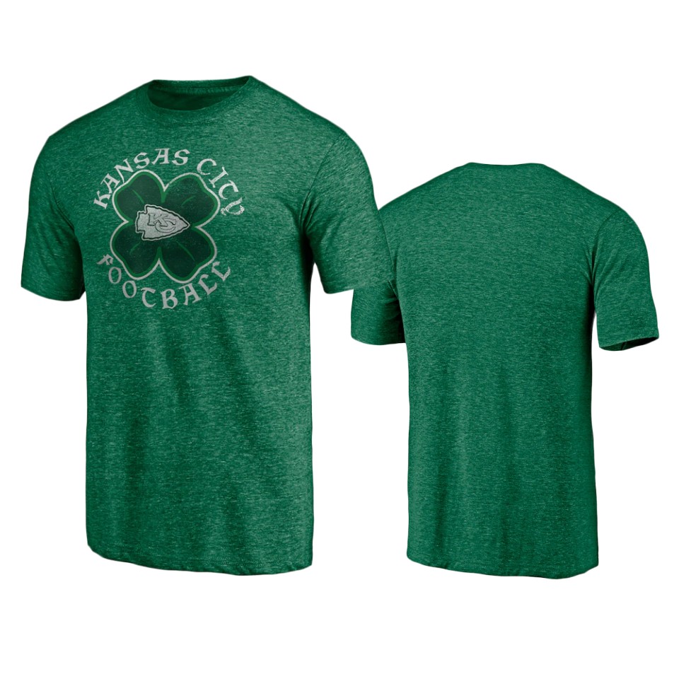 chiefs kelly green st. patrick's day celtic t shirt