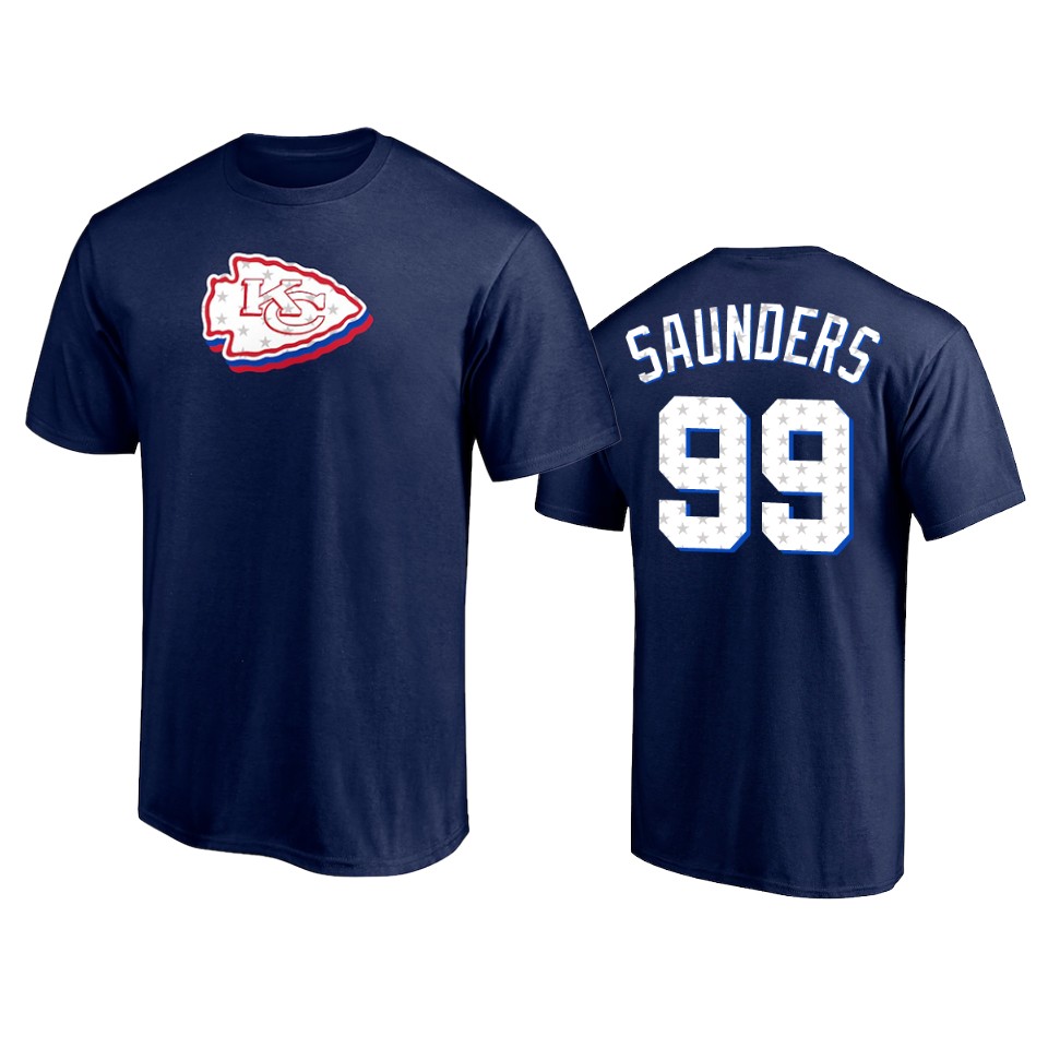 chiefs khalen saunders navy 2021 independence day t shirt