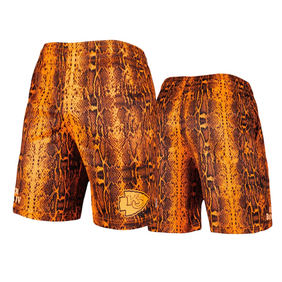 chiefs orange summer pop shorts