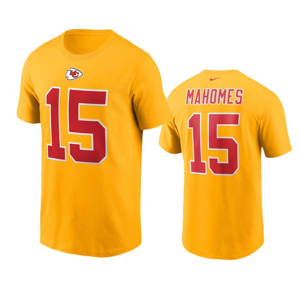 chiefs patrick mahomes nikeyellow t shirt