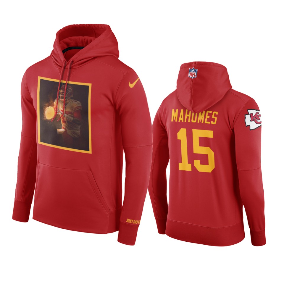 chiefs patrick mahomes red luminous hoodie