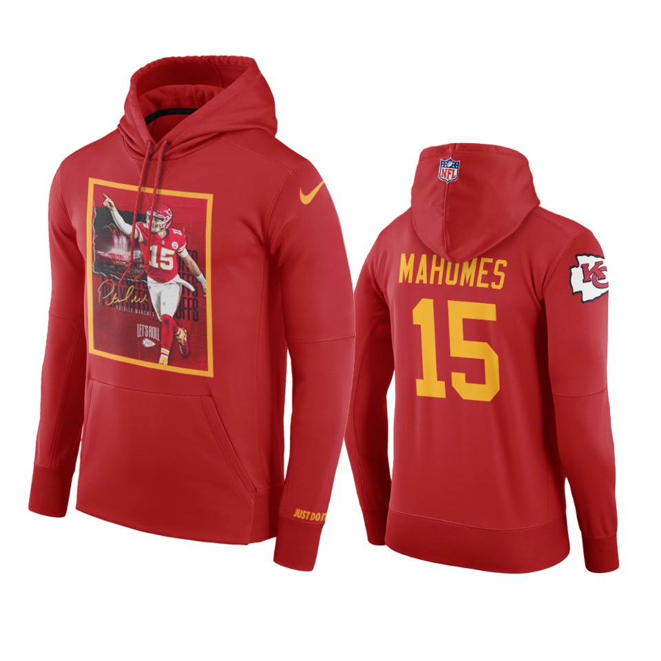 chiefs patrick mahomes red qb hoodie