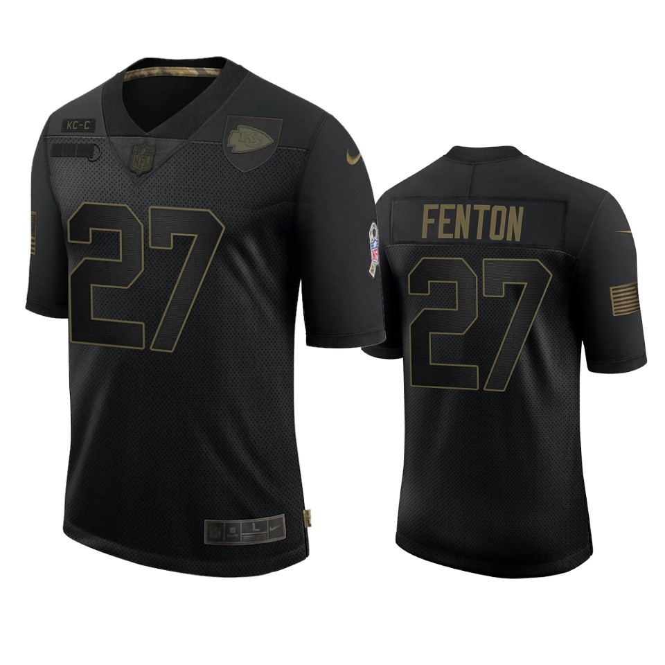 chiefs rashad fenton black limited 2020 salute to service jersey