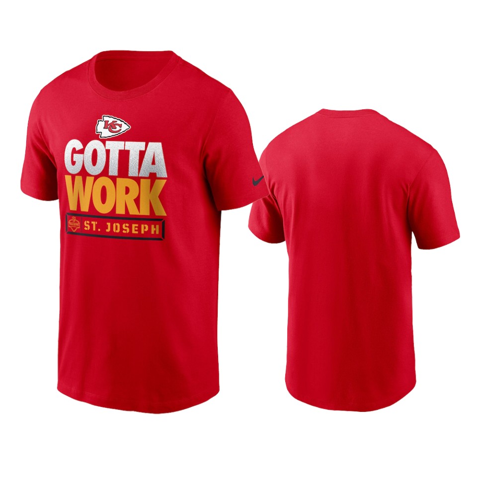 chiefs red 2021 nfl training camp gotta work t shirt