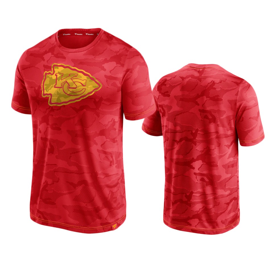 chiefs red camo jacquard t shirt
