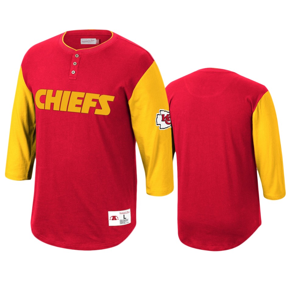 chiefs red franchise player henley t shirt