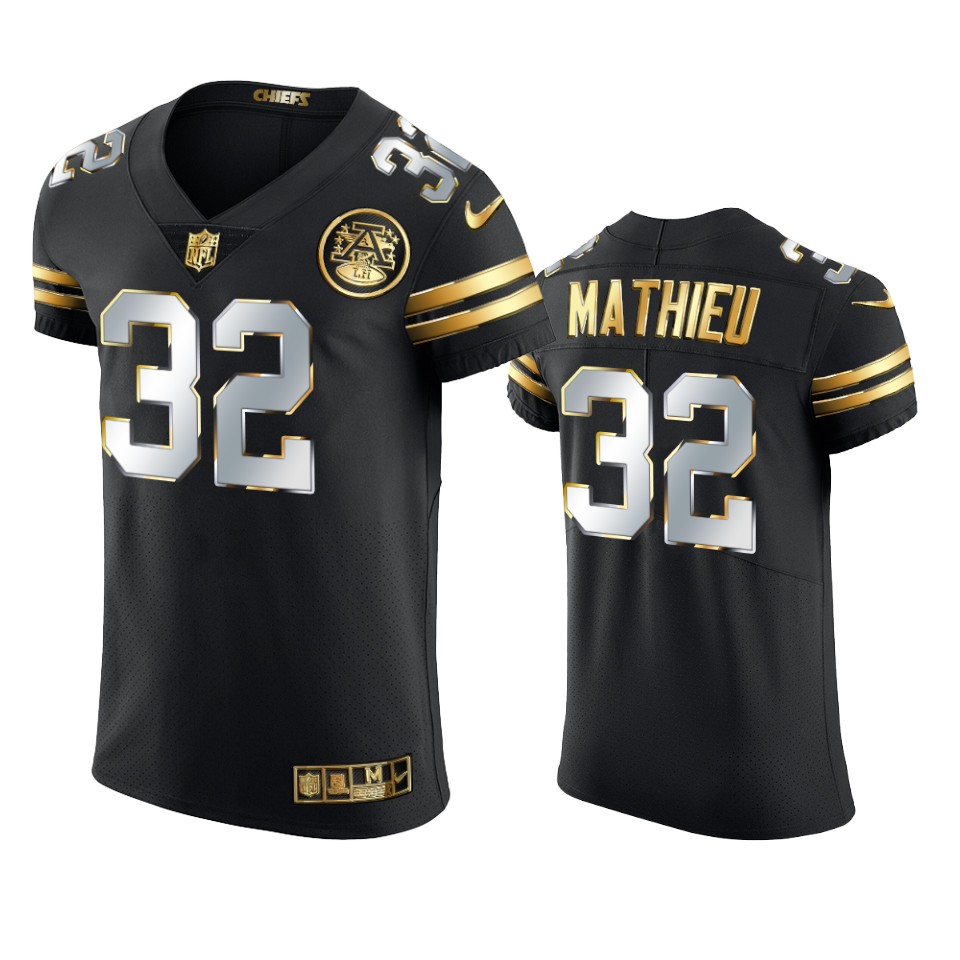 chiefs tyrann mathieu black 2020 21 golden edition elite jersey