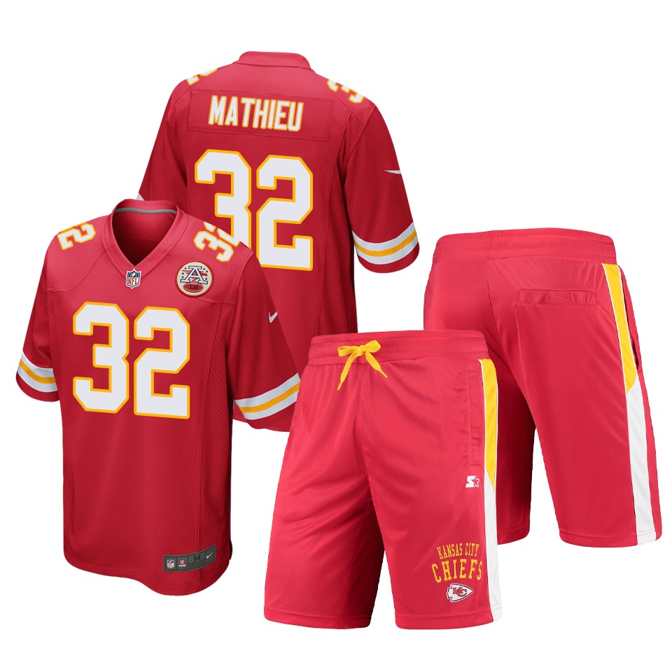 chiefs tyrann mathieu red game shorts jersey