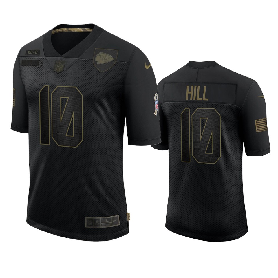 chiefs tyreek hill black limited 2020 salute to service jersey