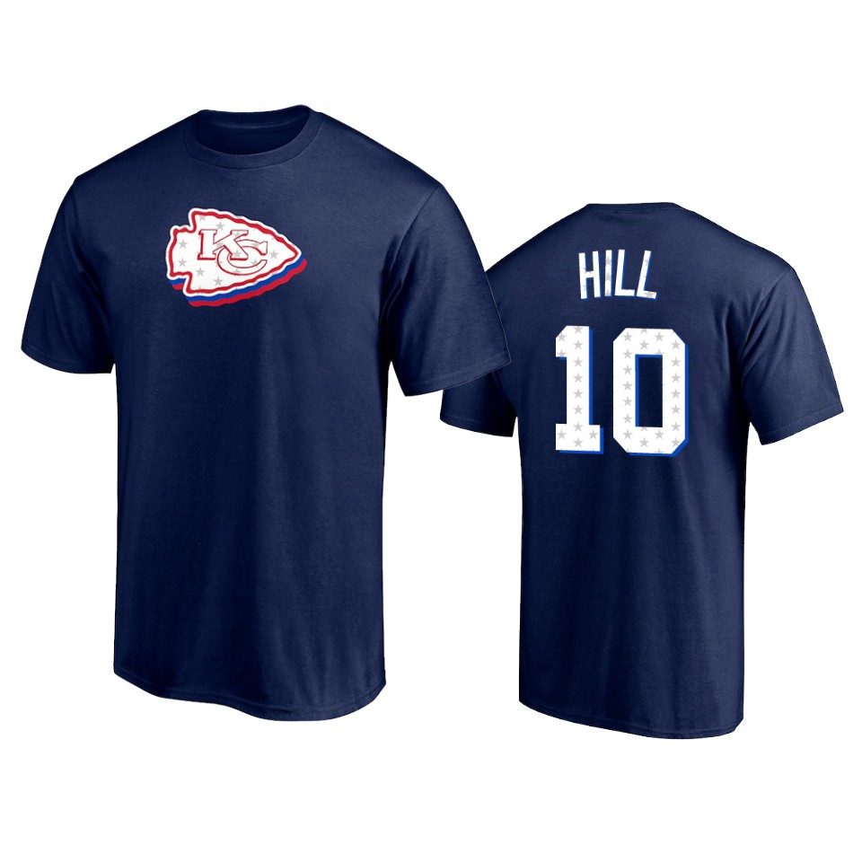 chiefs tyreek hill navy 2021 independence day t shirt