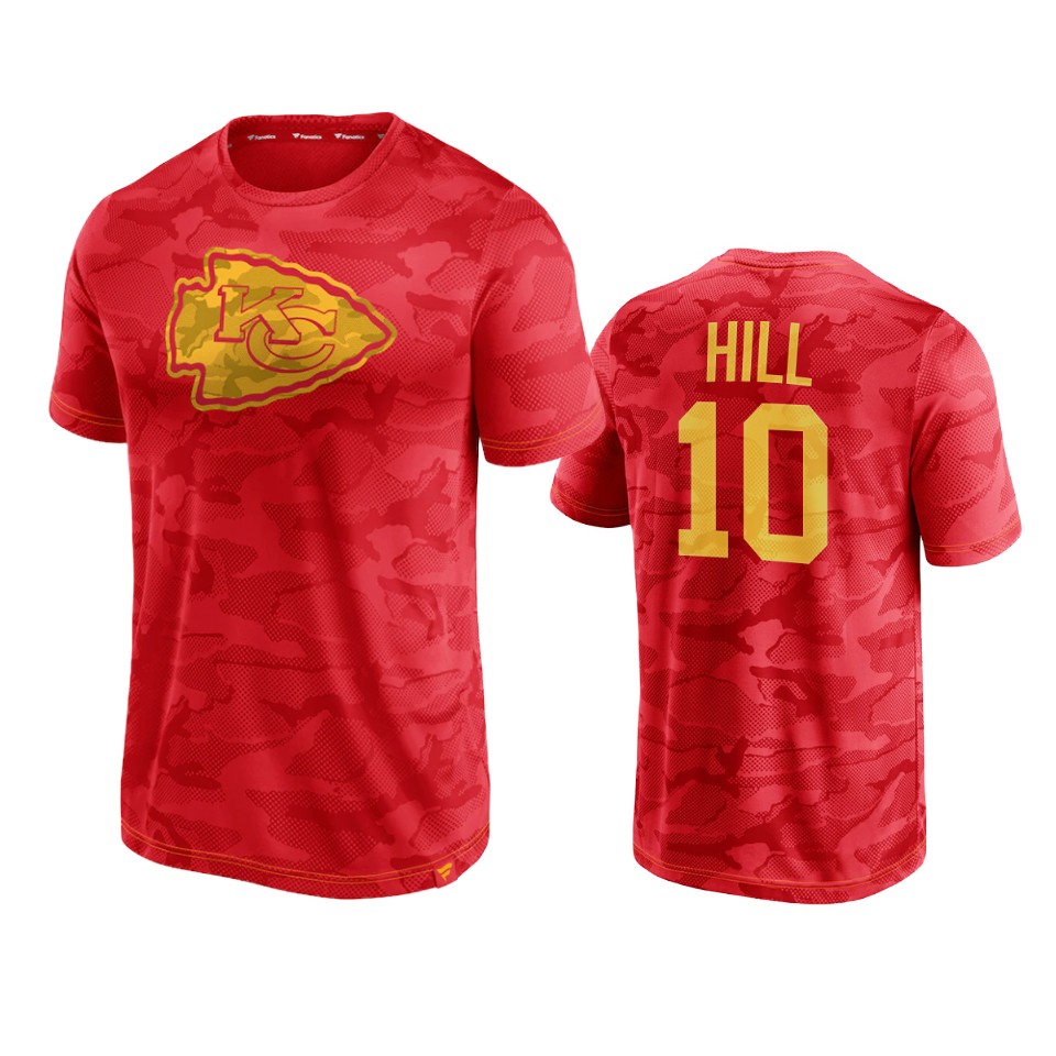 chiefs tyreek hill red camo jacquard t shirt