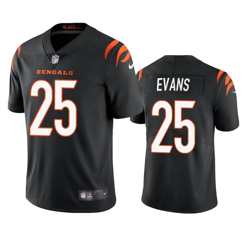 chris evans bengals black vapor jersey