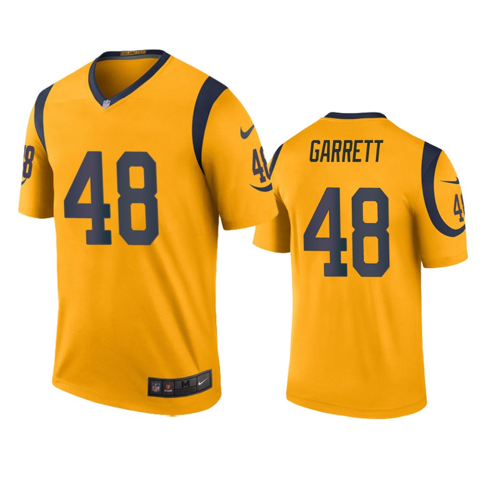 chris garrett color rush legend rams gold jersey