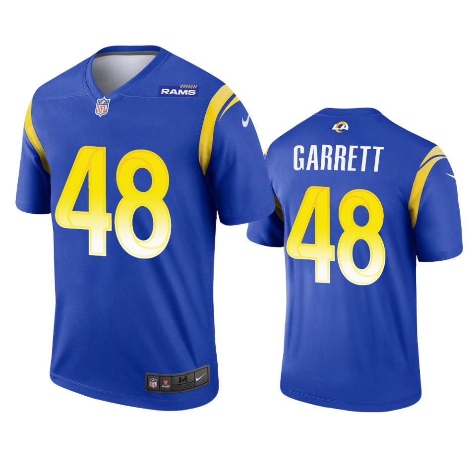chris garrett rams legend royal jersey