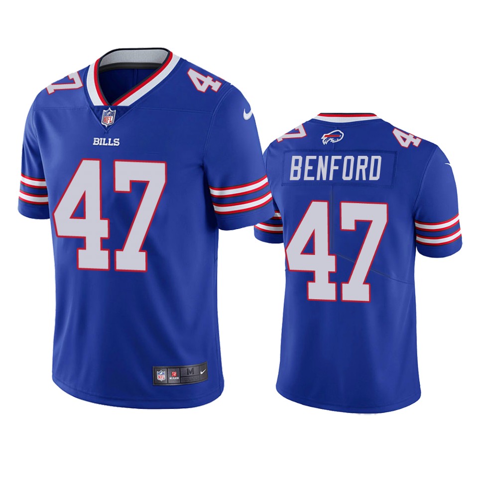christian benford bills vapor limited royal jersey