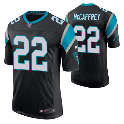 christian-mccaffrey-100th-season-vapor-limited-black-jersey