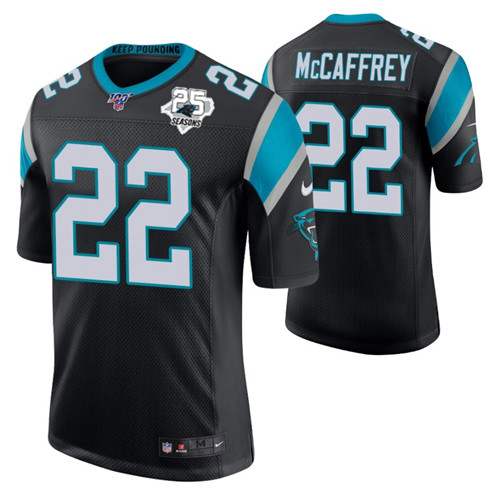 christian-mccaffrey-25th-season-limited-black-men's-jersey