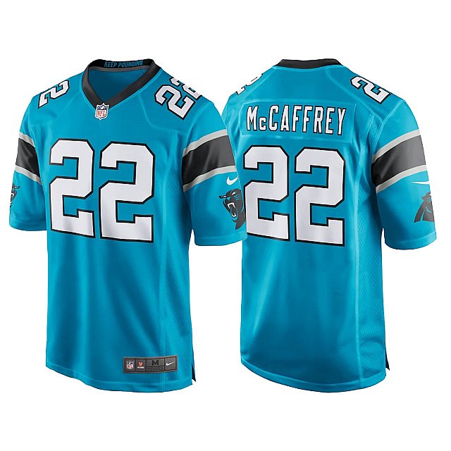 christian-mccaffrey-game-carolina-panthers-blue-jersey-middle