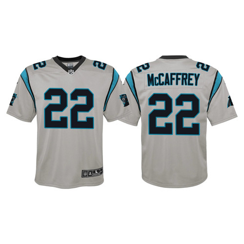 christian-mccaffrey-inverted-game-youth-silver-jersey