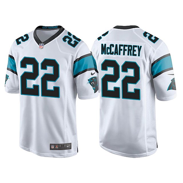 christian-mccaffrey-panthers-game-white-jersey-middle