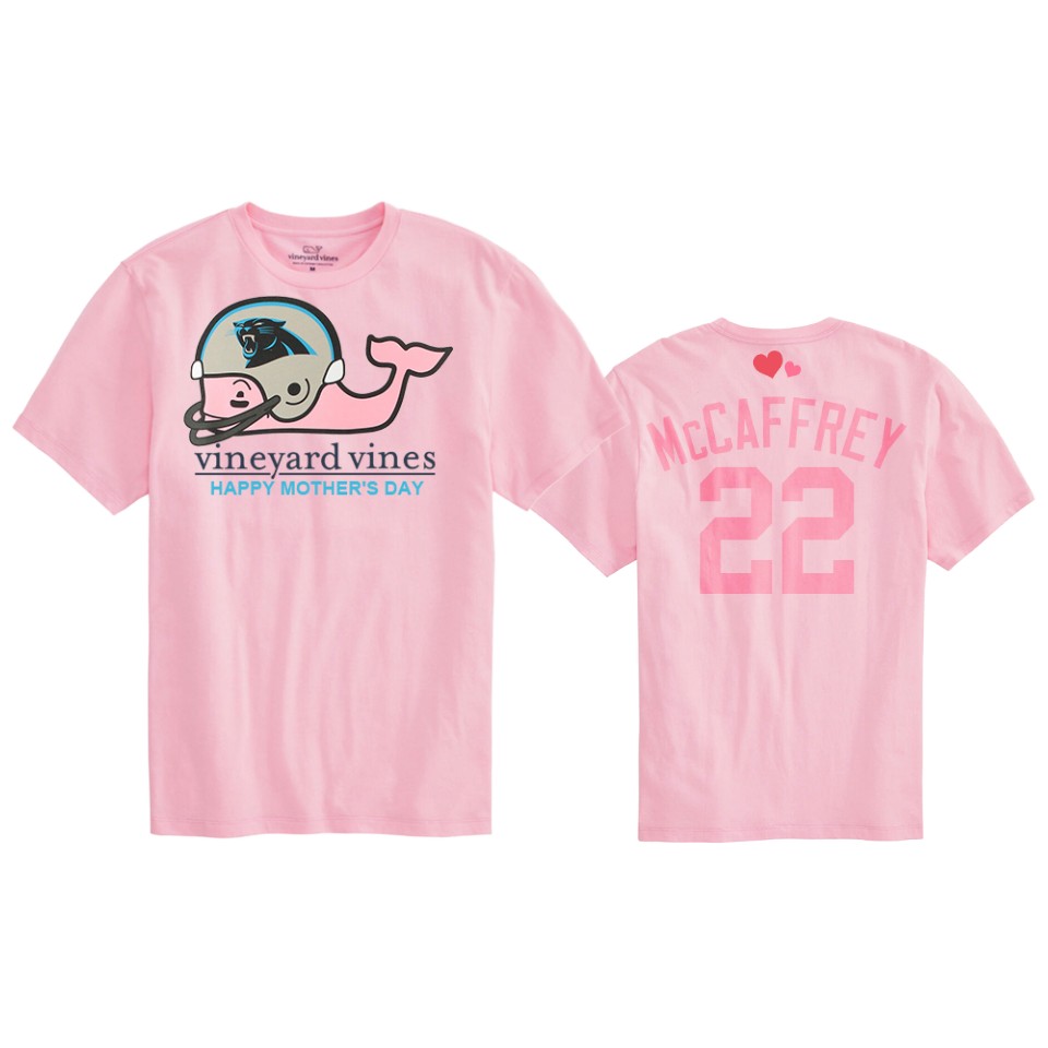 christian mccaffrey panthers pink mother's day t shirt