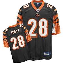 cincinnati bengals 28# bernard scott black jerseys