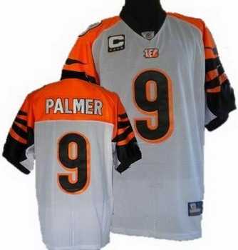 cincinnati bengals 9 carson palmer white jerseys c patch